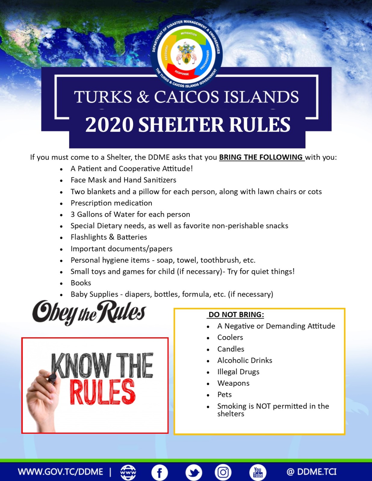 Emergency Shelter Rules